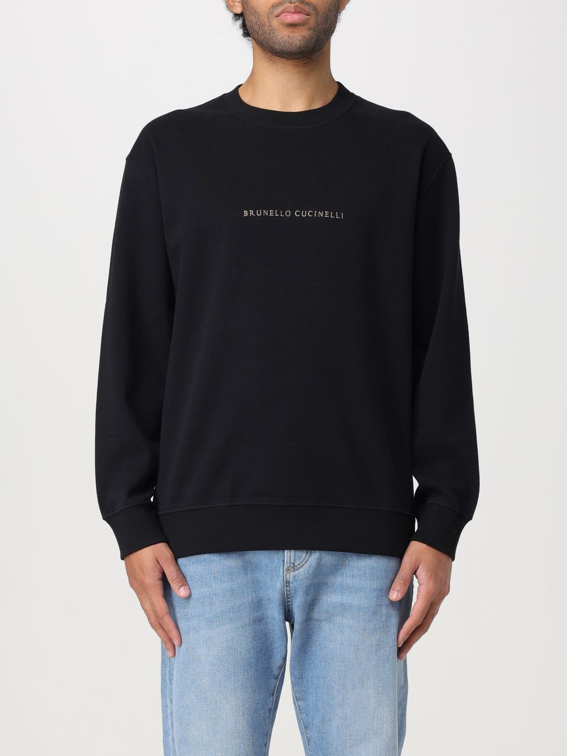 Shop Brunello Cucinelli Sweatshirt  Men Color Black