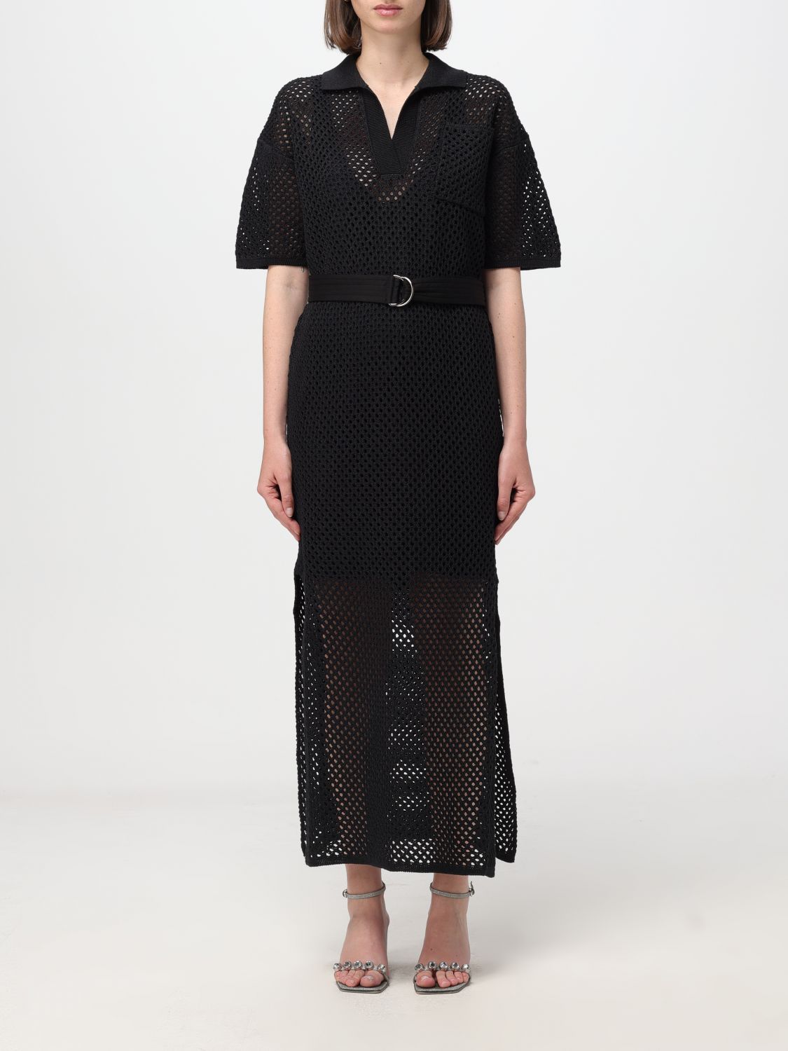Shop Brunello Cucinelli Dress  Woman Color Black