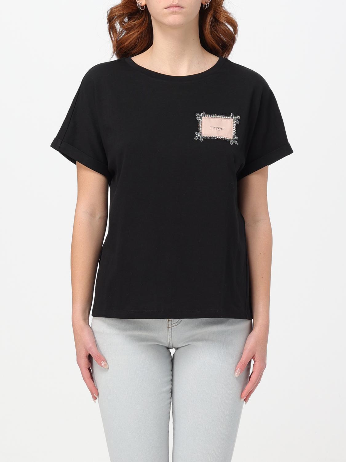 T-Shirt TWINSET Woman color Black