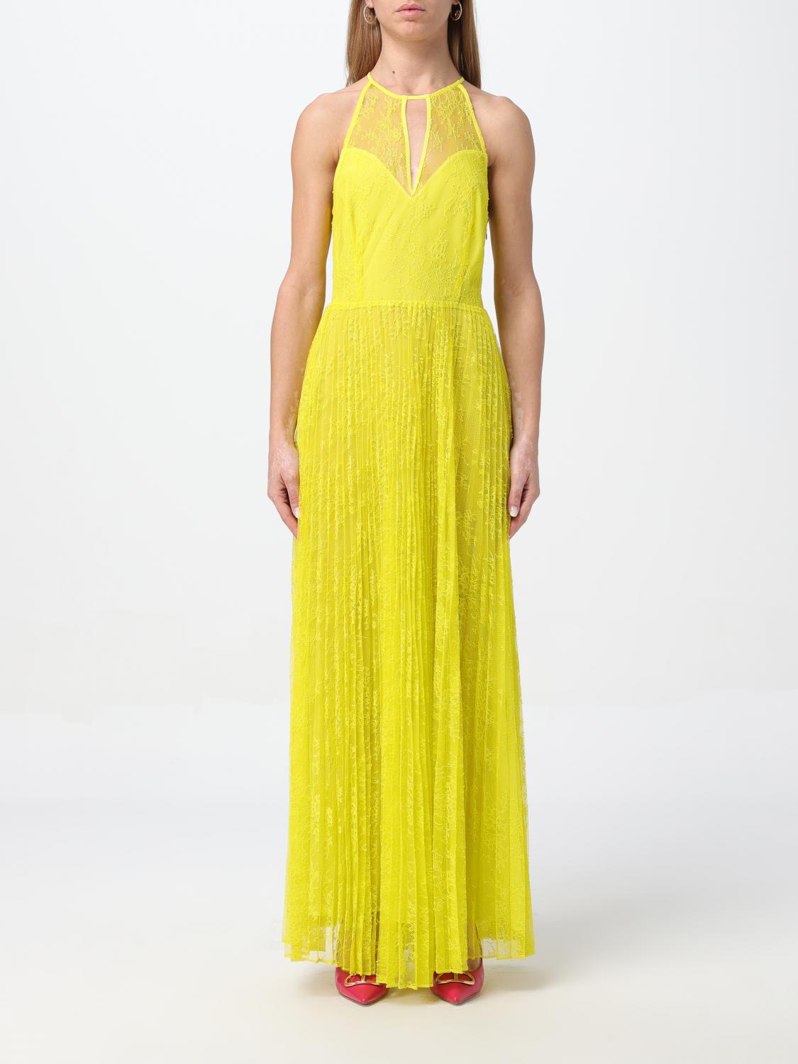 Shop Twinset Dress  Woman Color Lemon