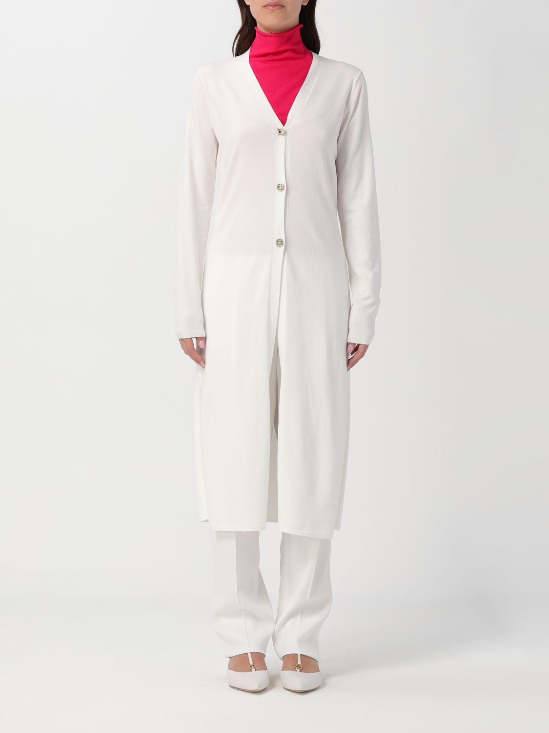 Shop Twinset Cardigan  Woman Color White