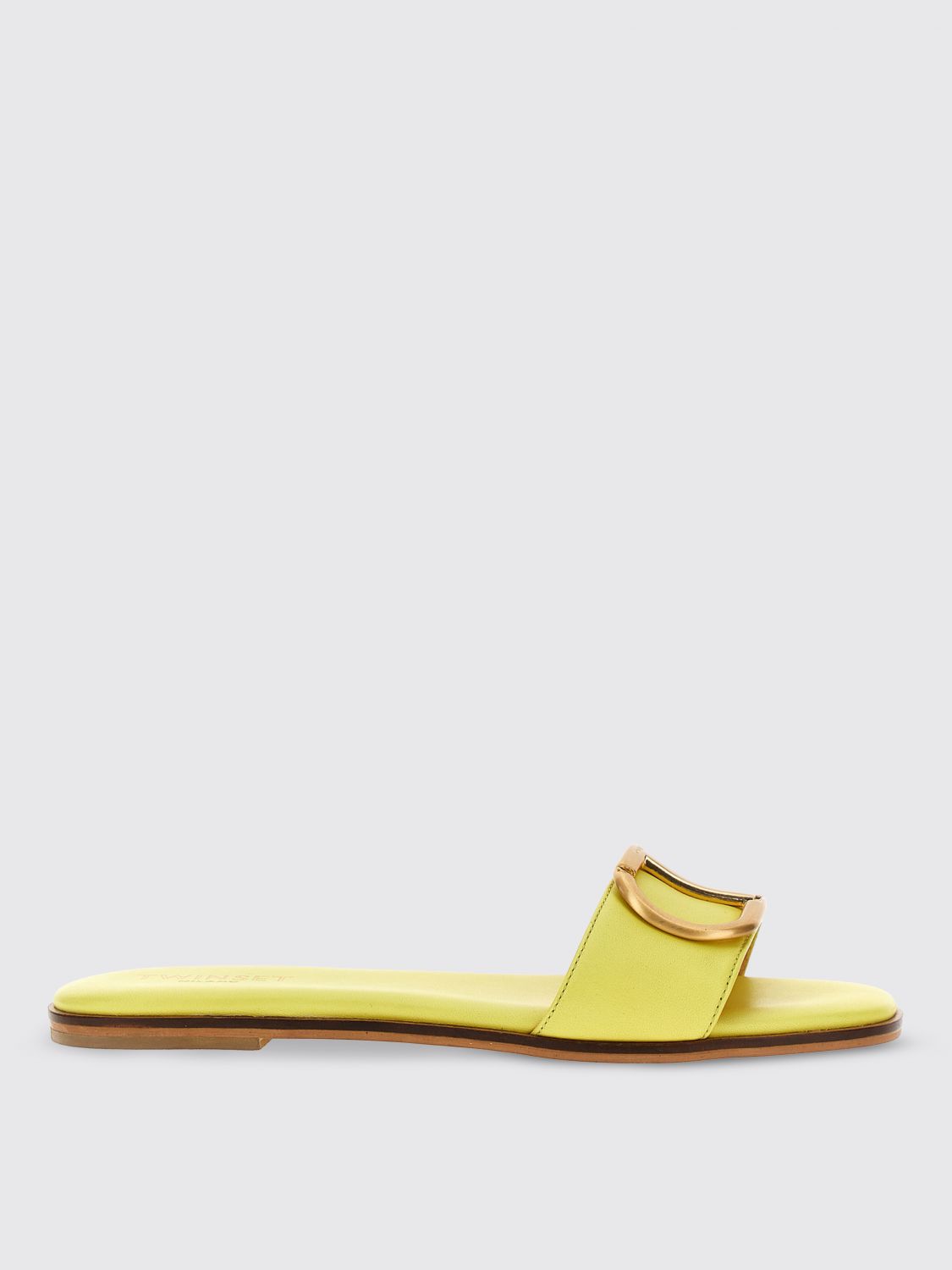 Shop Twinset Flat Sandals  Woman Color Yellow