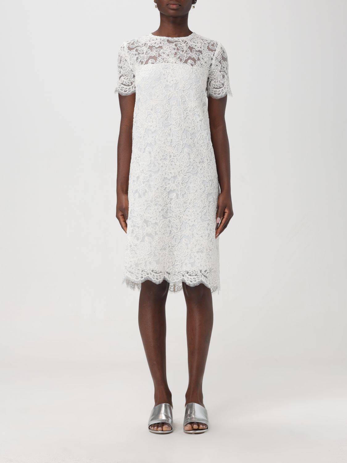 Ermanno Scervino Kleid  Damen Farbe Weiss In White
