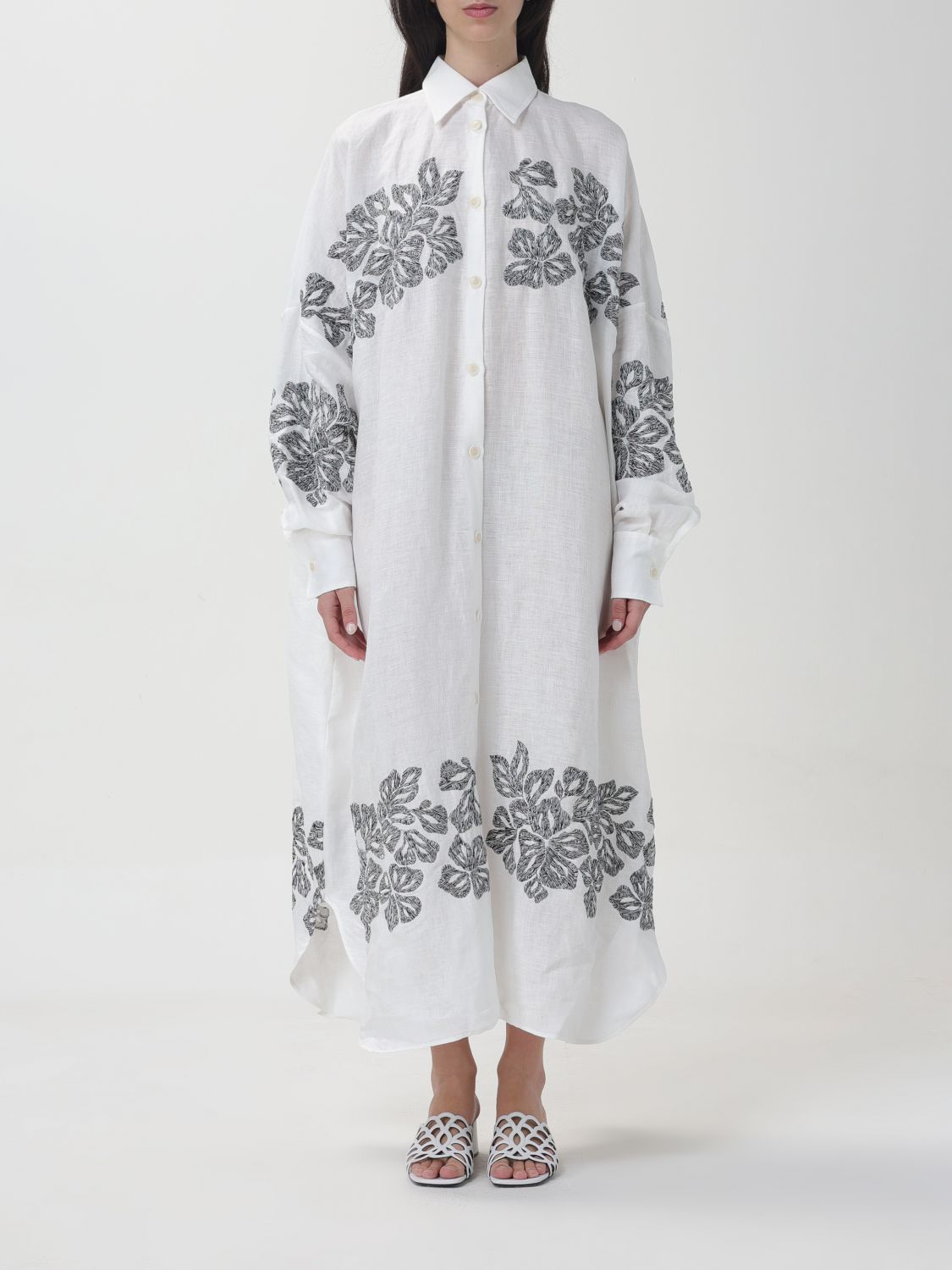 Shop Ermanno Scervino Life Dress  Woman Color White