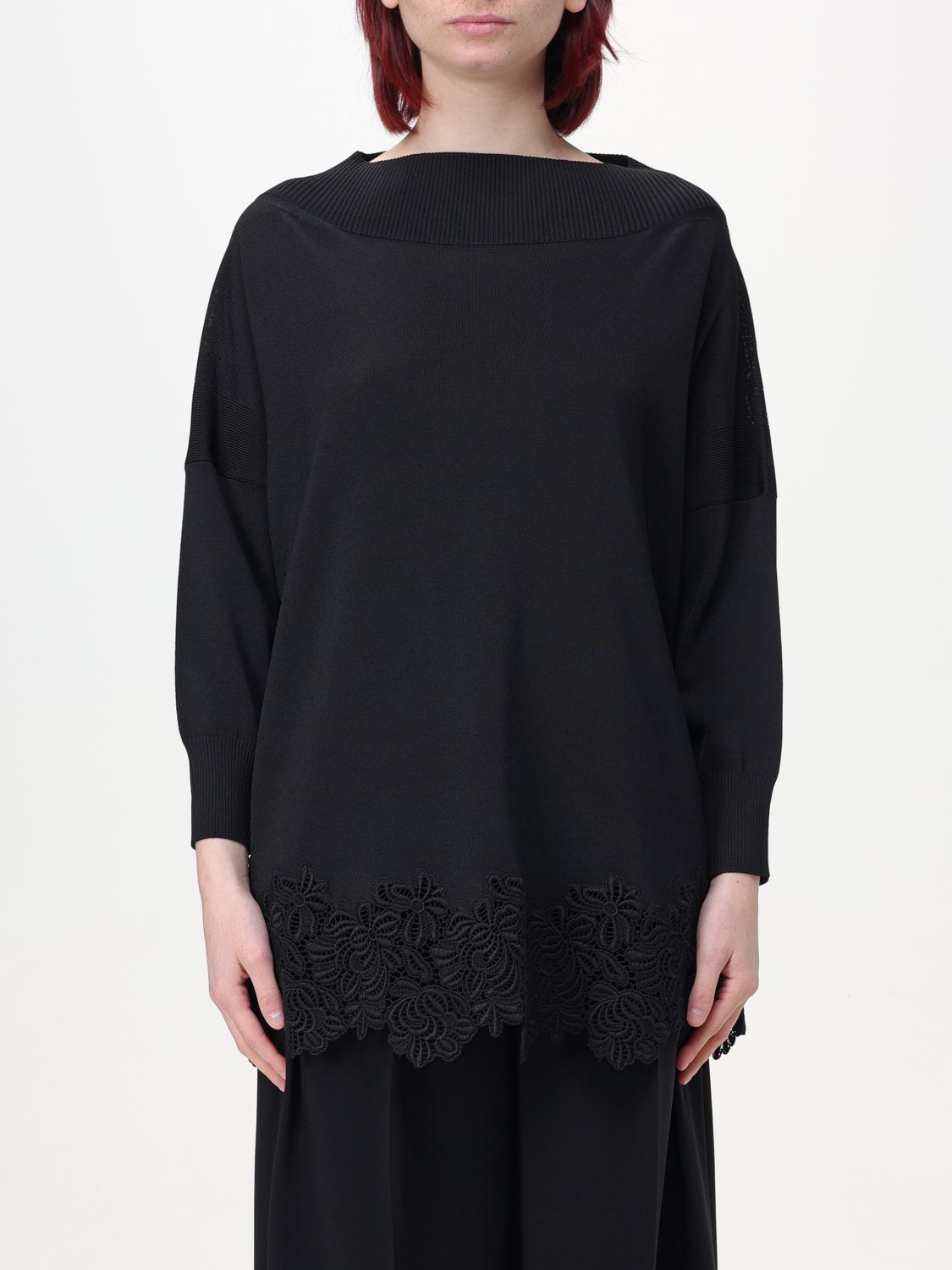 Shop Ermanno Scervino Life Sweater  Woman Color Black