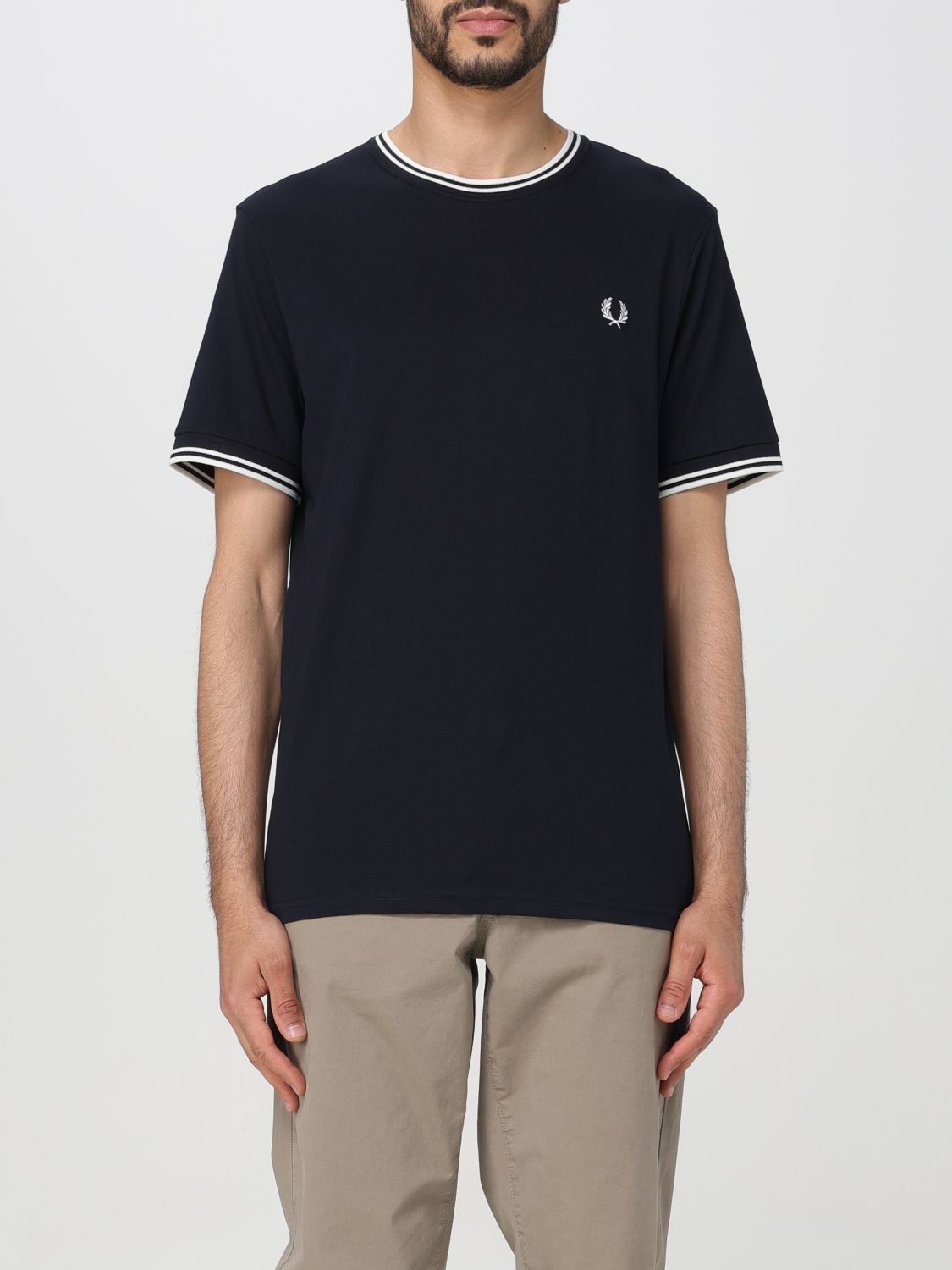 Fred Perry T-shirt  Men Color Navy