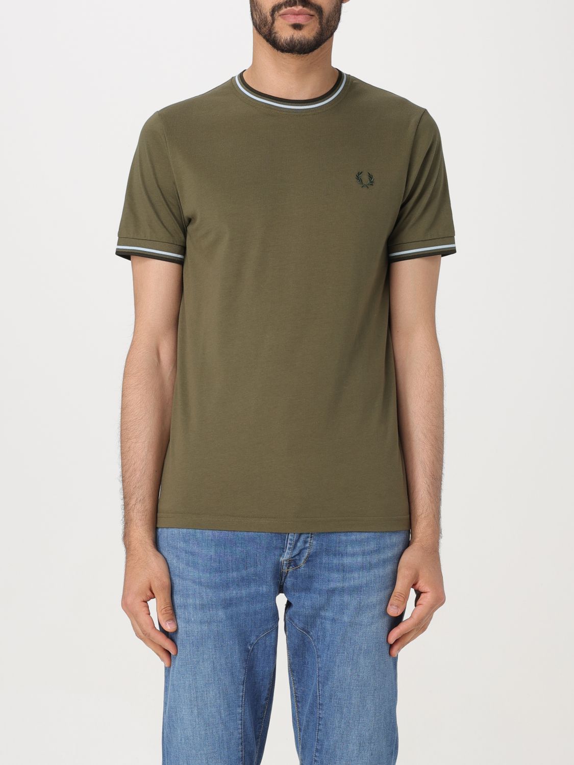 Fred Perry T-shirt  Men Color Military