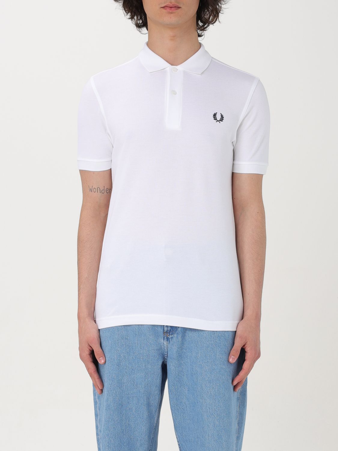 Fred Perry Polo衫  男士 颜色 白色 In White