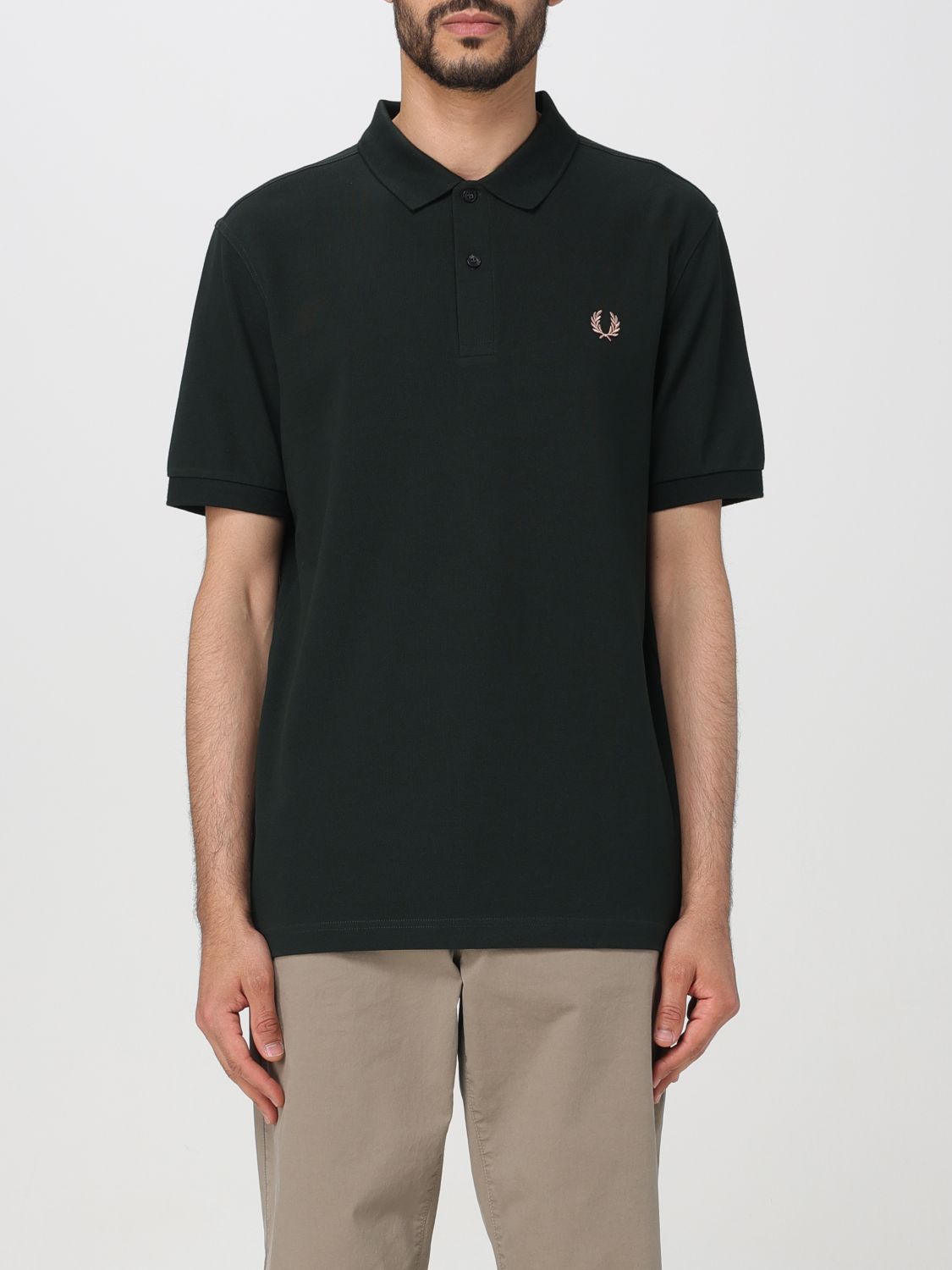 Fred Perry Polo Shirt  Men Color Green