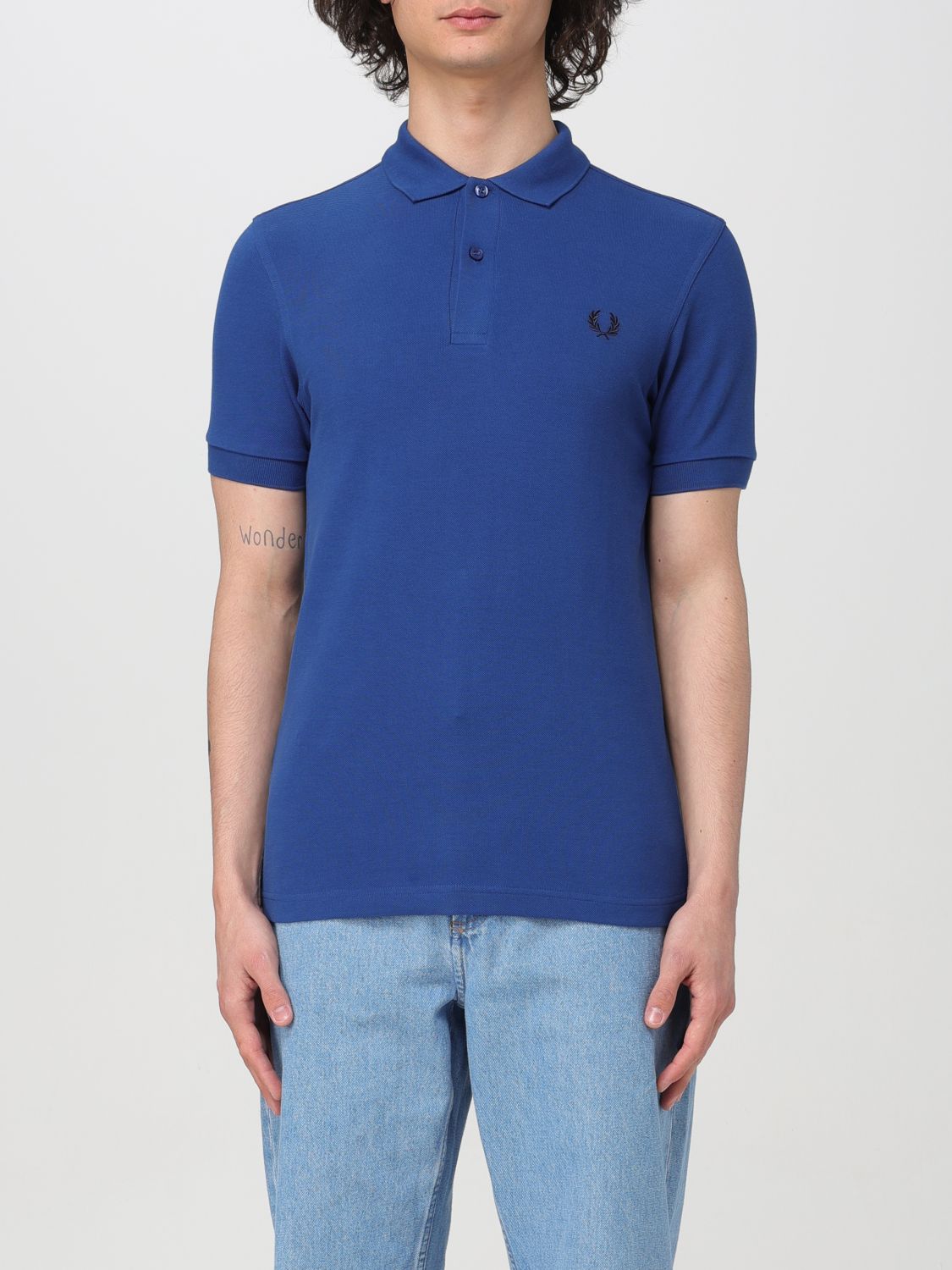 Fred Perry Polo Shirt  Men Color Royal Blue