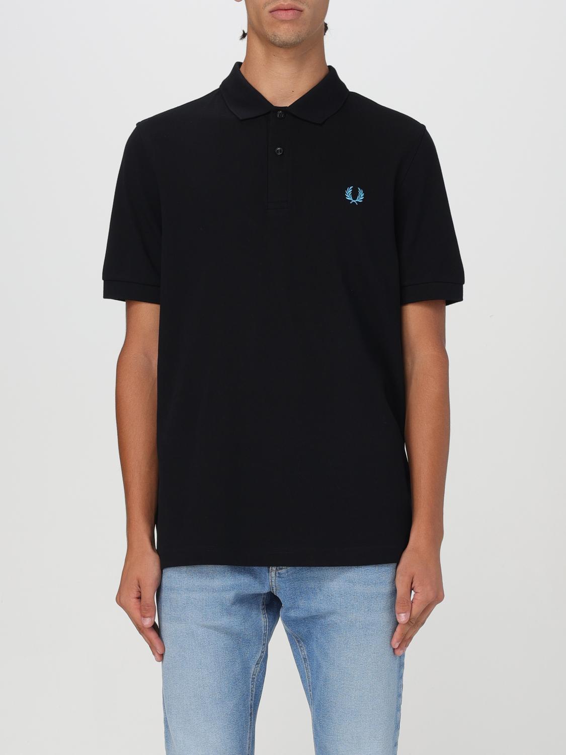 Shop Fred Perry Polo Shirt  Men Color Black 2 In Schwarz 2