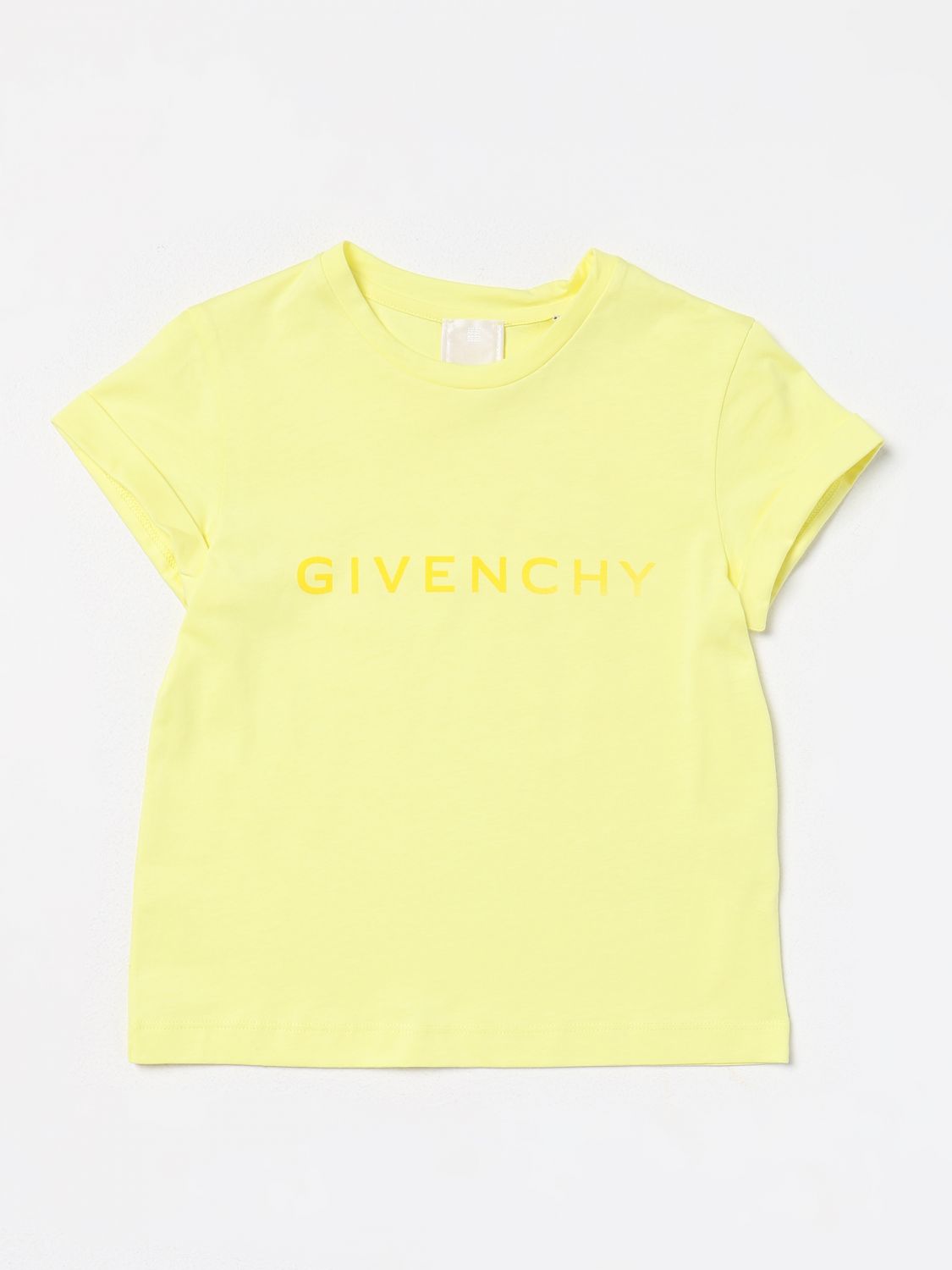 Shop Givenchy T-shirt  Kids Color Yellow