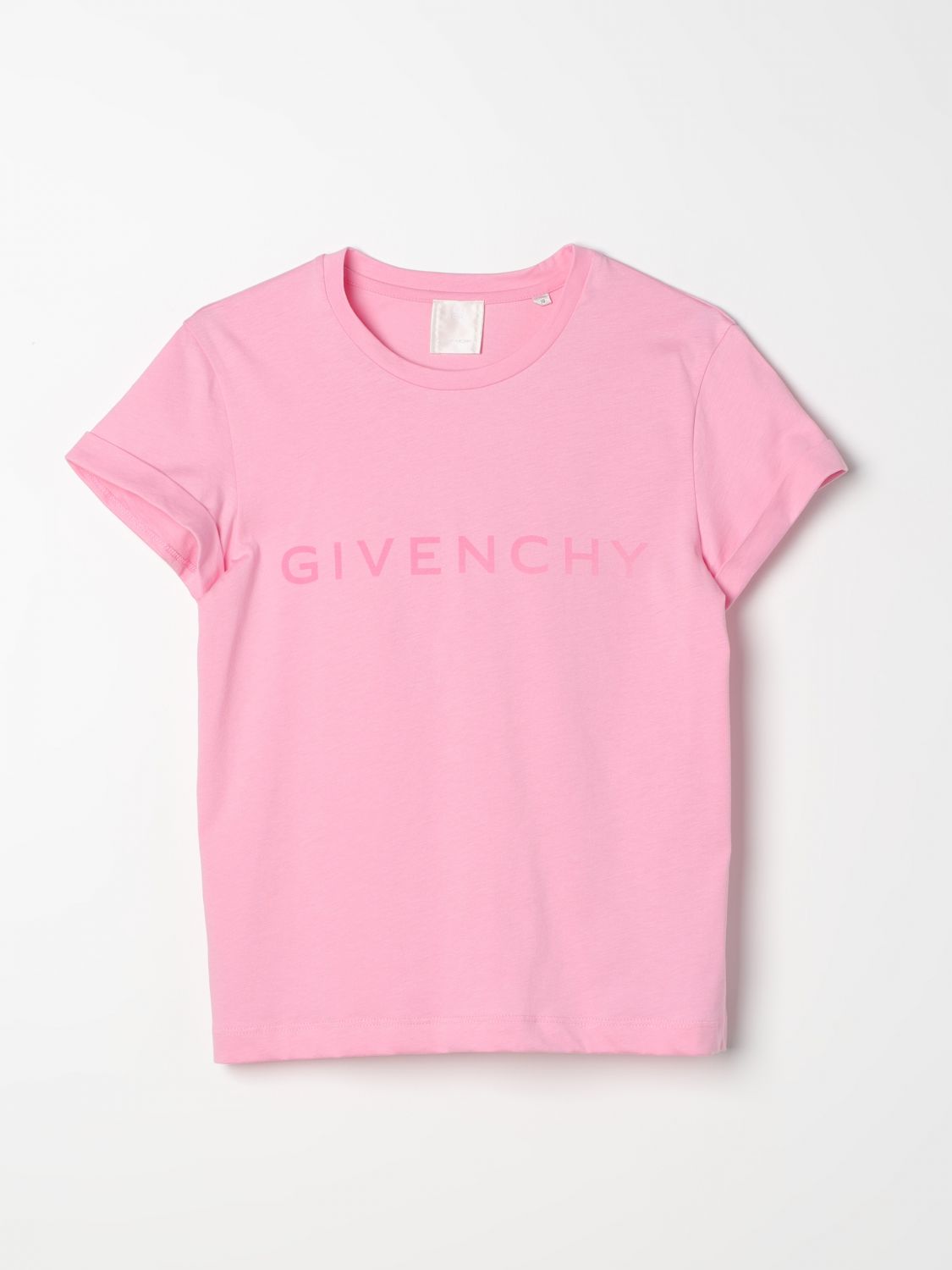 Shop Givenchy T-shirt  Kids Color Pink