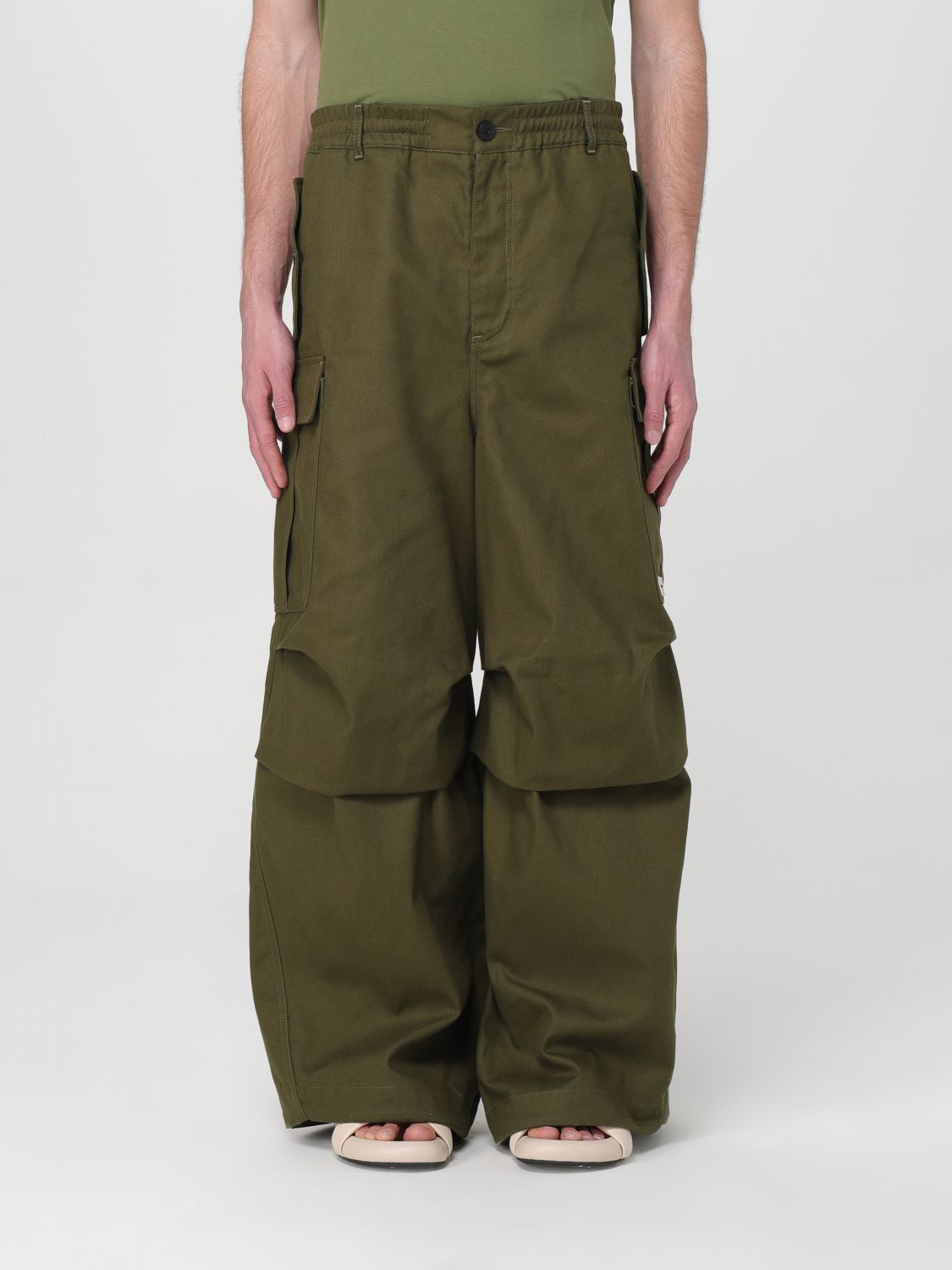 Shop Marni Pants  Men Color Green