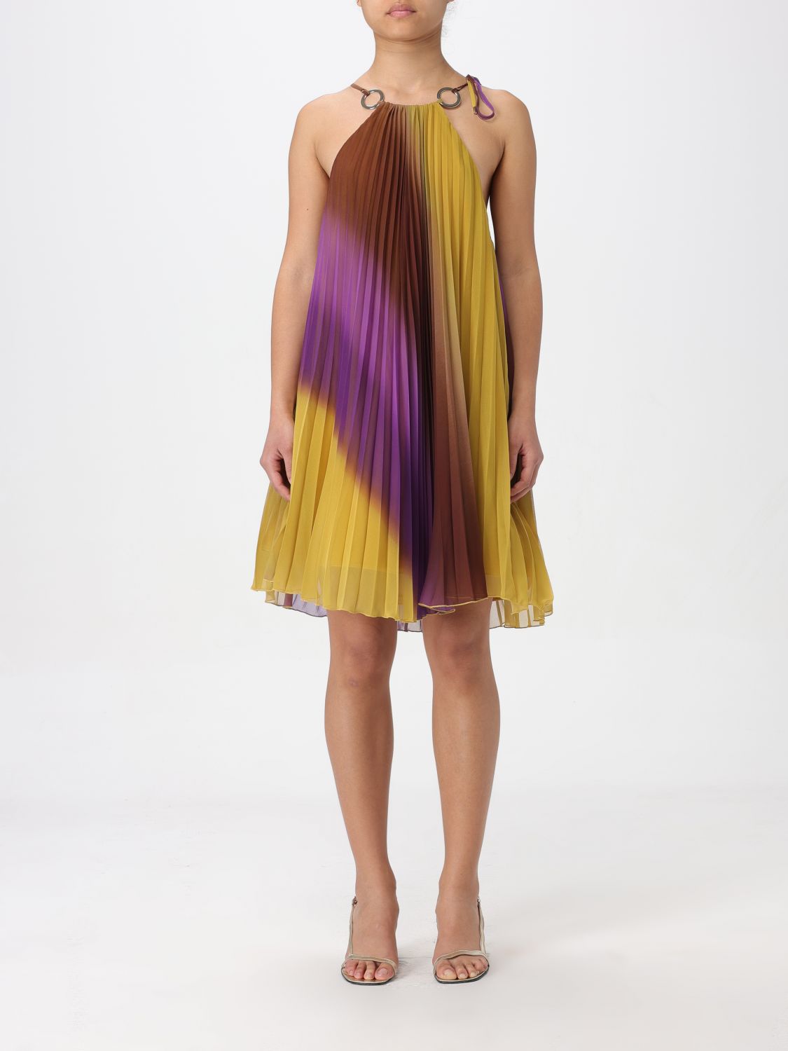 Shop Simona Corsellini Dress  Woman Color Multicolor