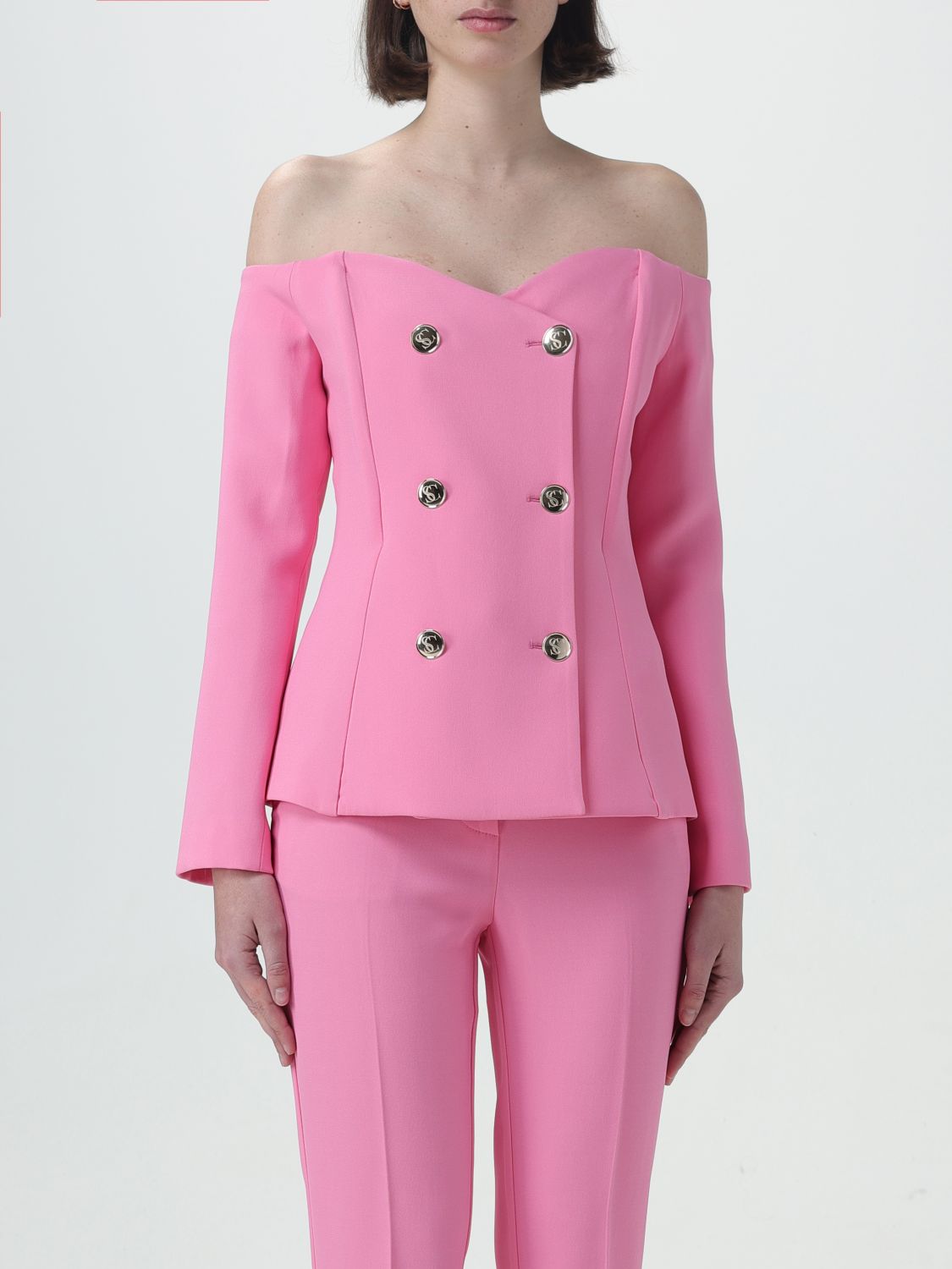 Shop Simona Corsellini Blazer  Woman Color Pink