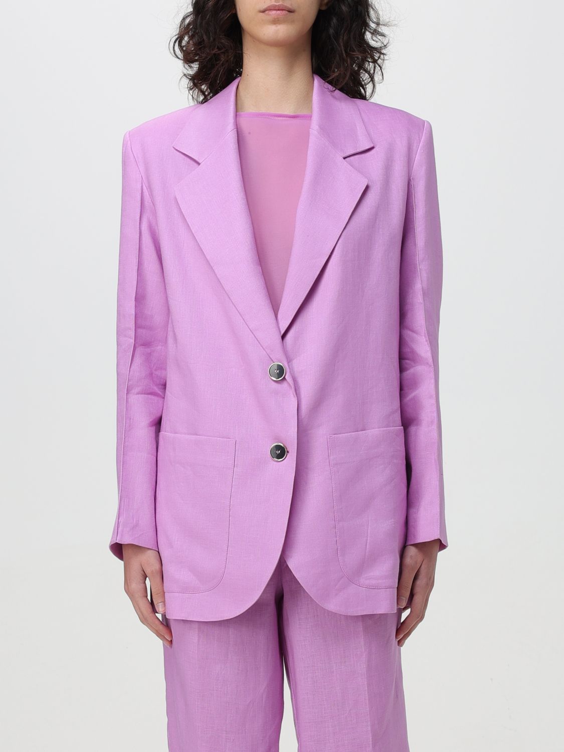 Shop Simona Corsellini Blazer  Woman Color Pink