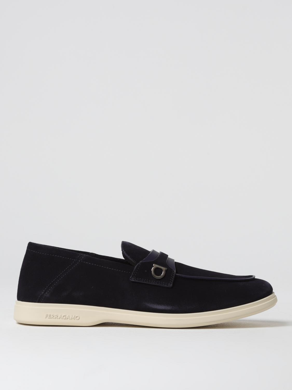 Shop Ferragamo Loafers  Men Color Blue