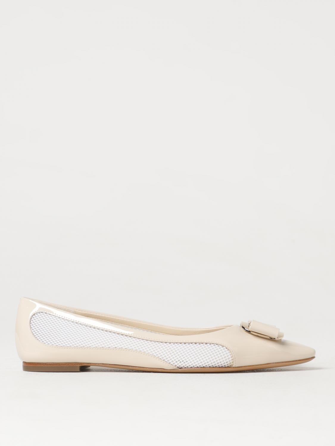 Ballet Pumps FERRAGAMO Woman colour White