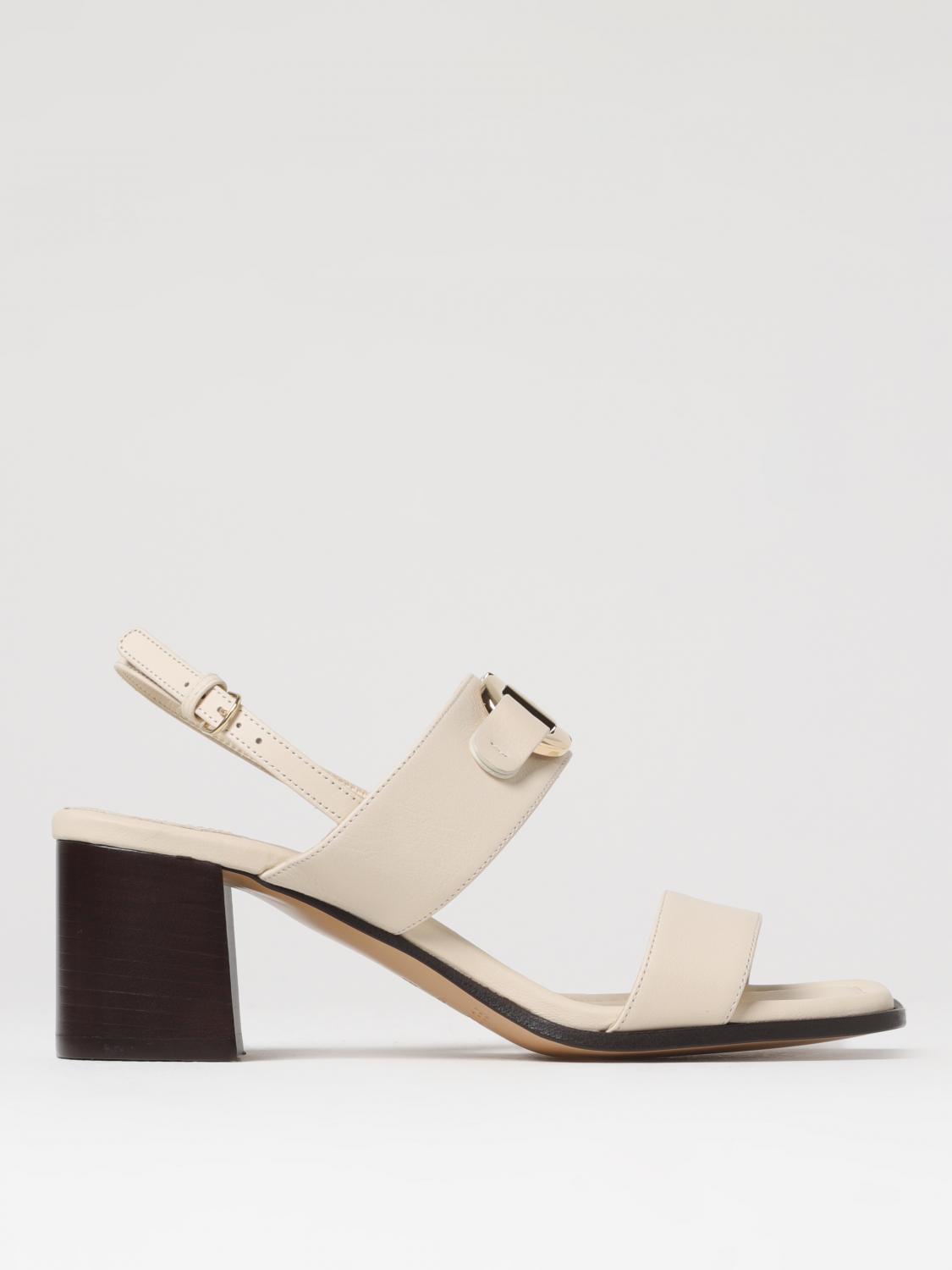 Shop Ferragamo Heeled Sandals  Woman Color White