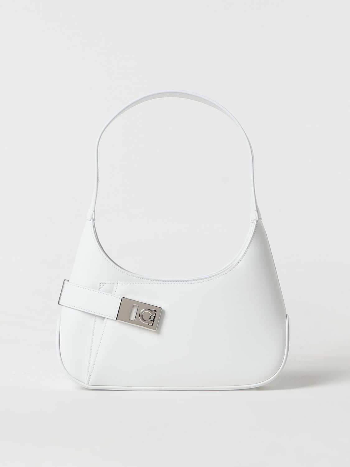 Shop Ferragamo Shoulder Bag  Woman Color White