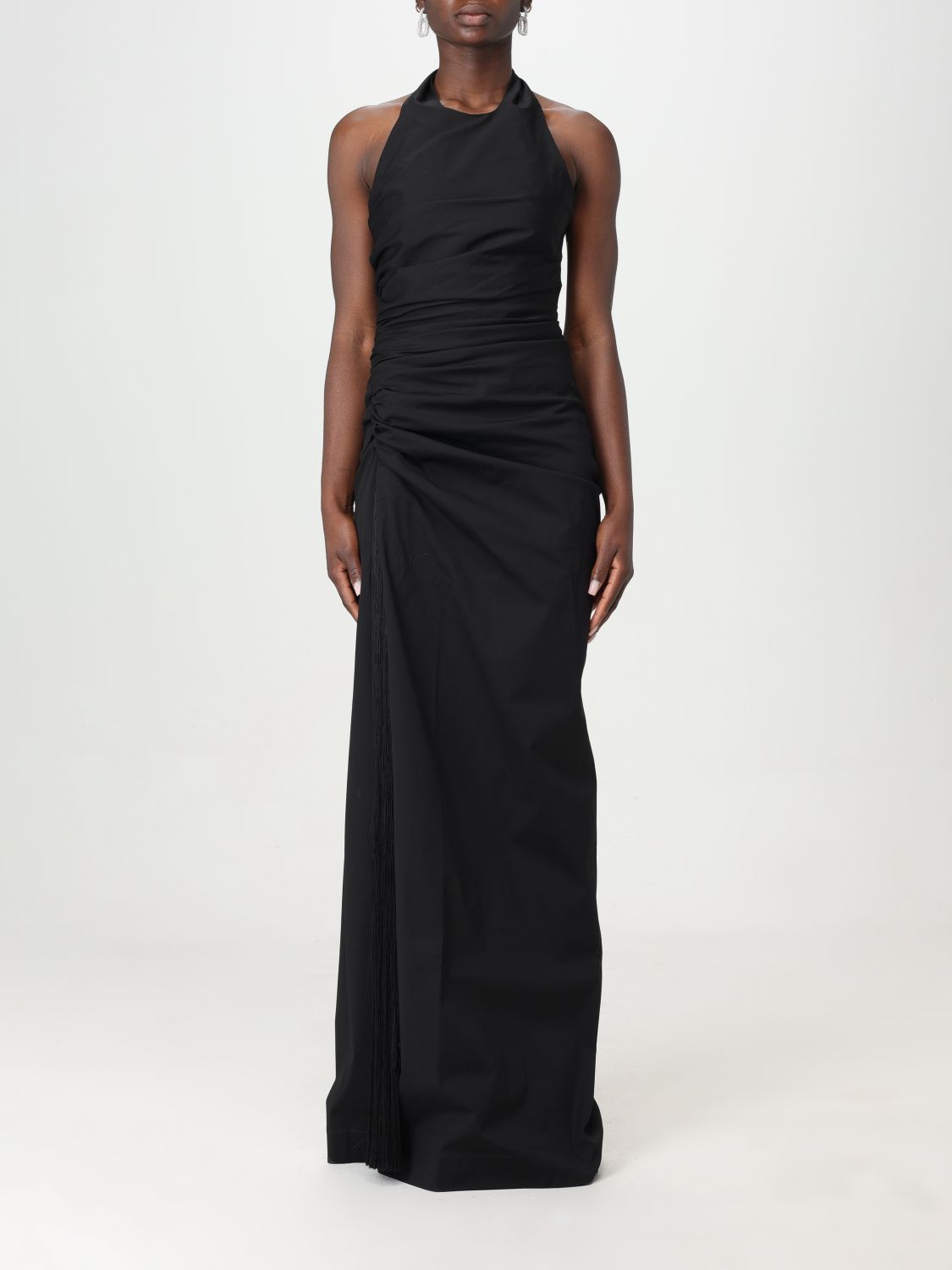 Shop Ferragamo Dress  Woman Color Black