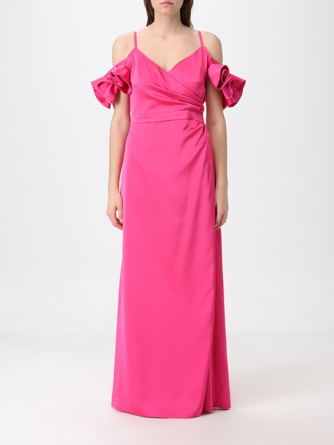 Shop H Couture Dress  Woman Color Fuchsia