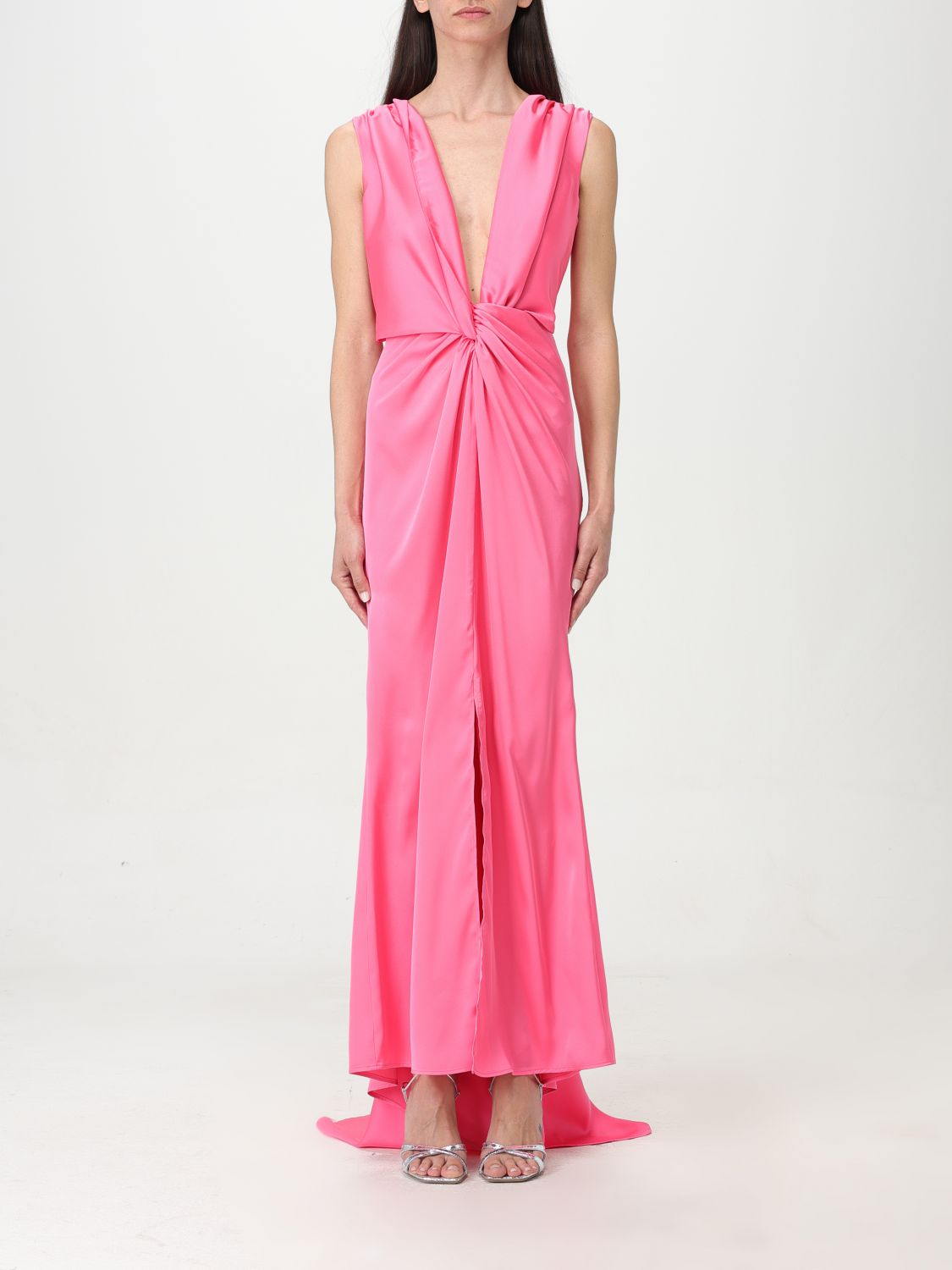H Couture Dress  Woman In Pink