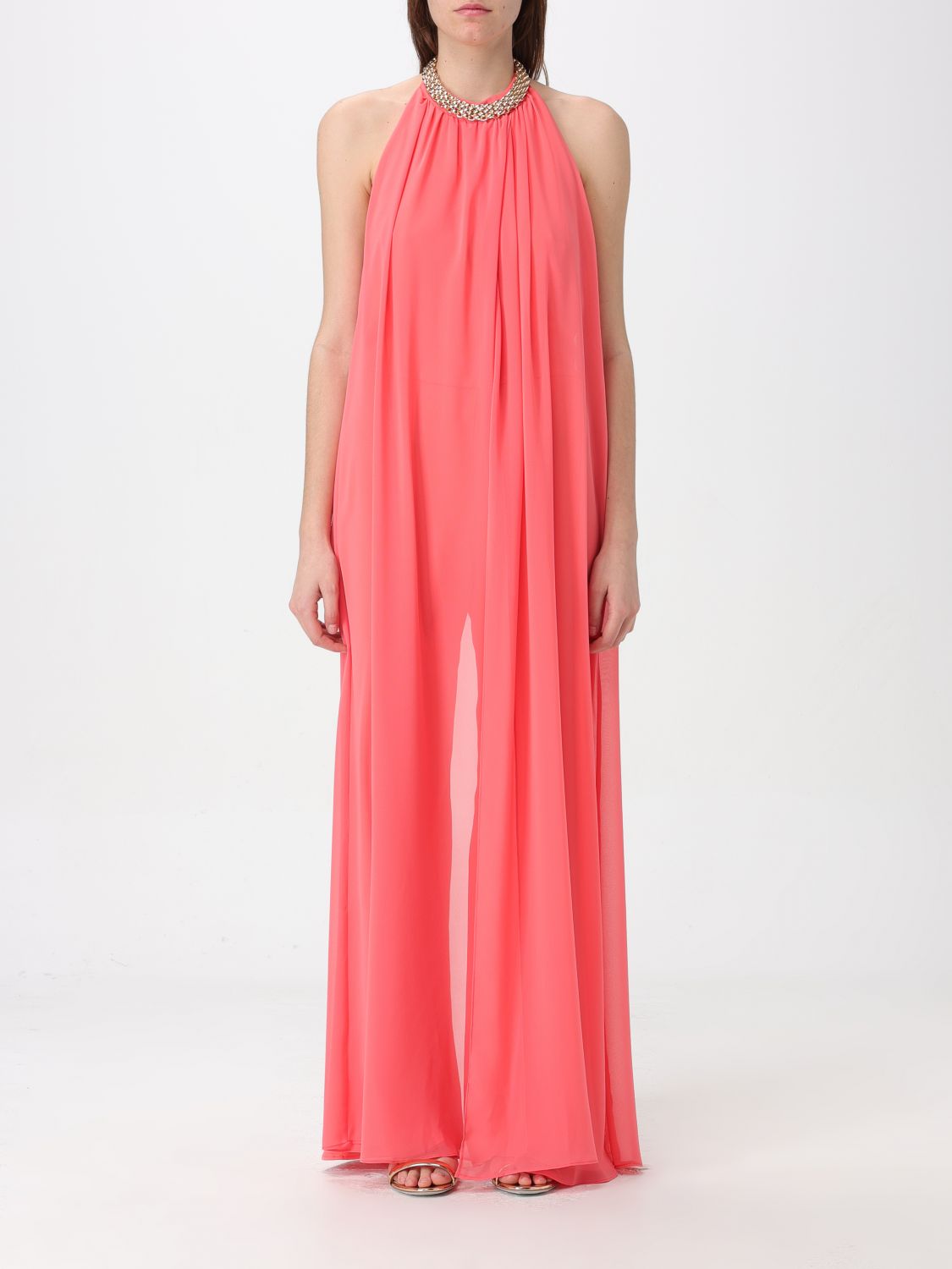 Shop H Couture Dress  Woman Color Coral