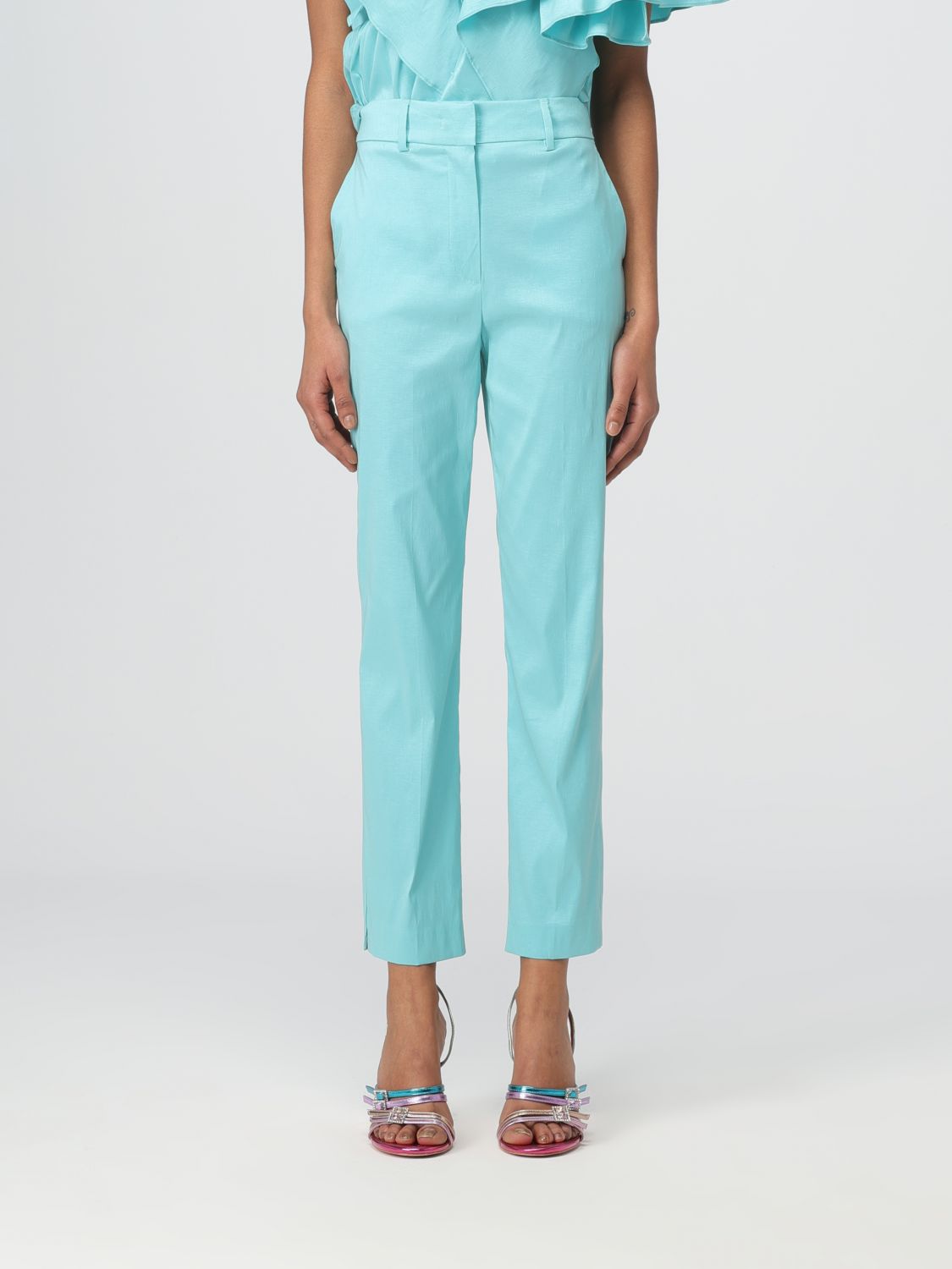 Shop H Couture Pants  Woman Color Water