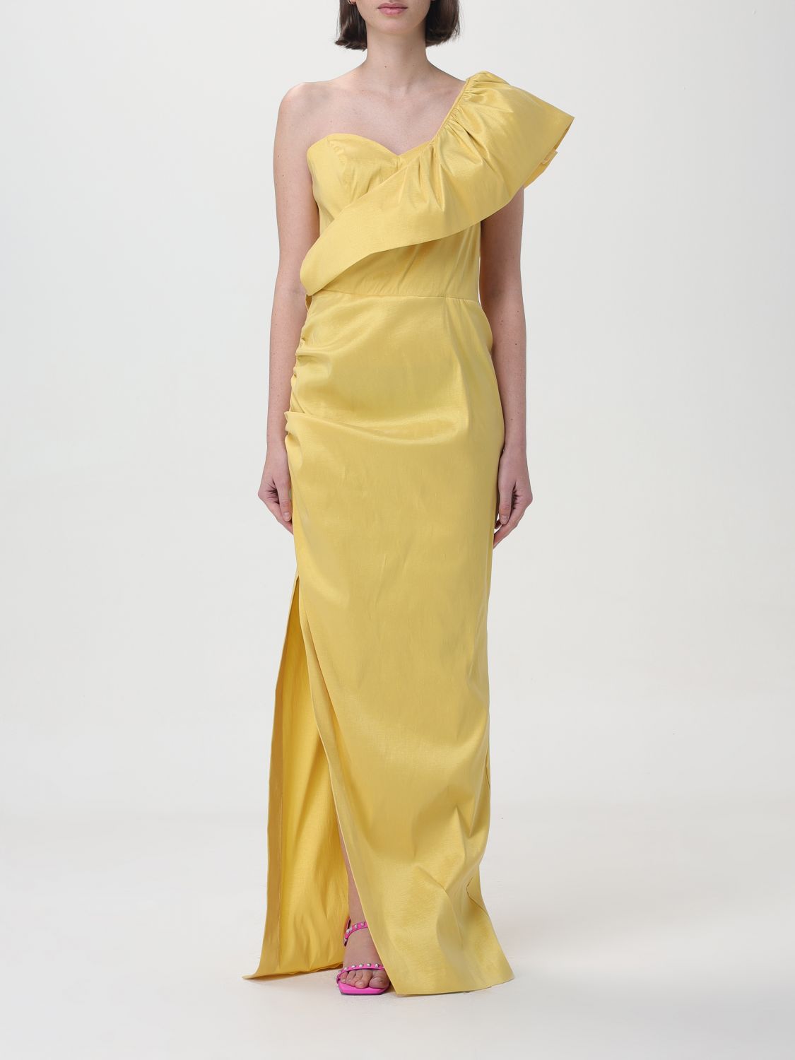 Shop H Couture Dress  Woman Color Gold