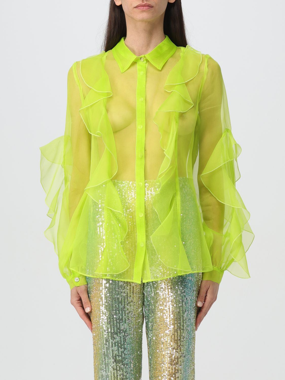 Shop H Couture Shirt  Woman Color Lime