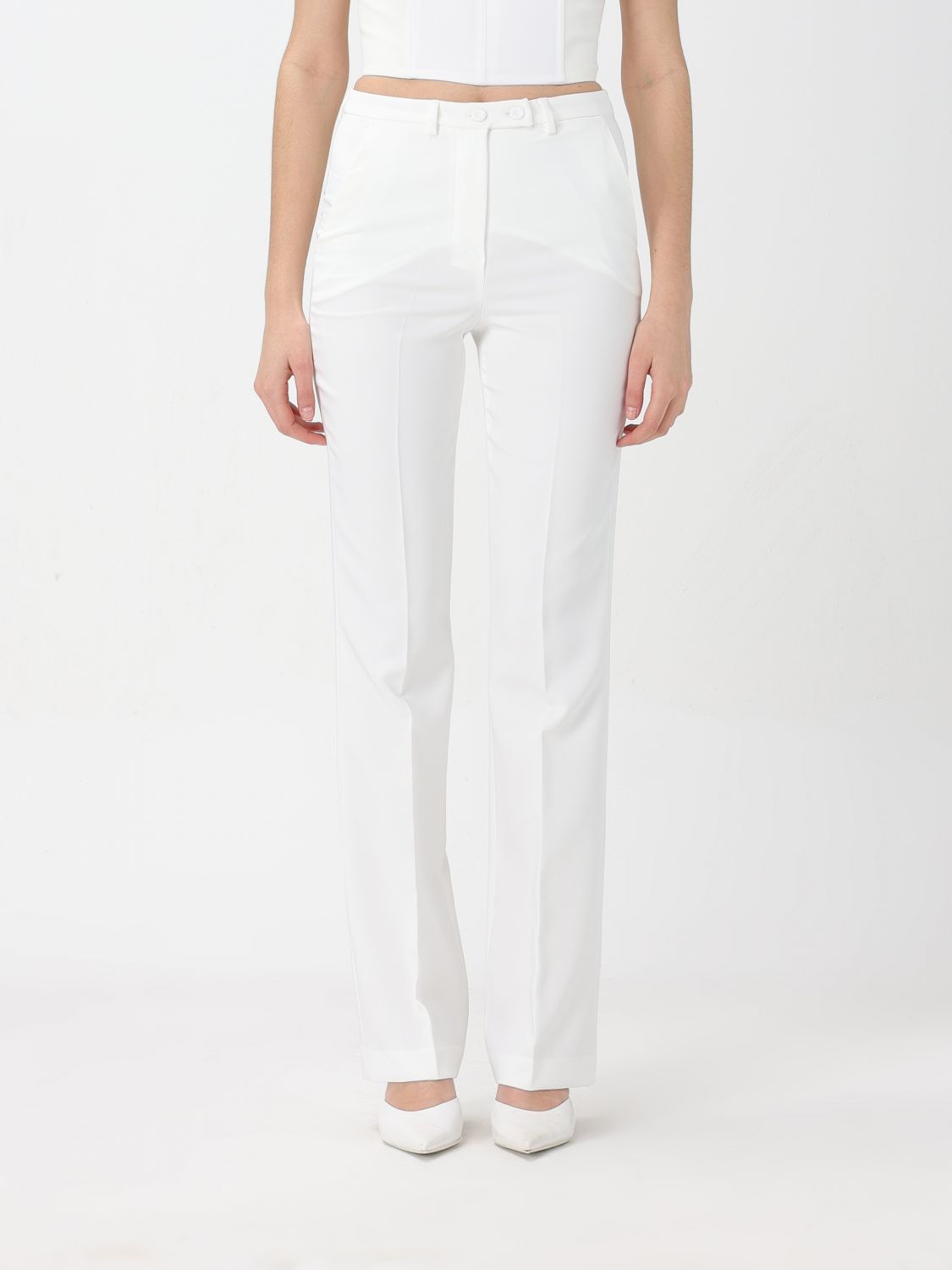 Shop Hanita Pants  Woman Color White