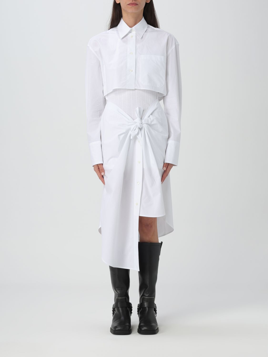 Shop Jw Anderson Dress  Woman Color White