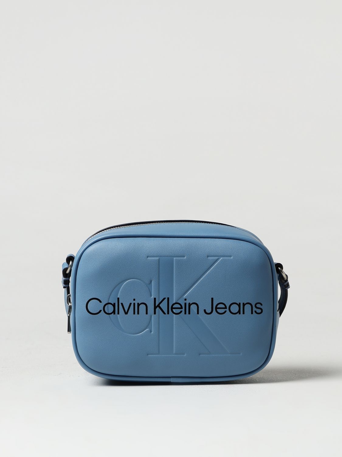 Ck Jeans Crossbody Bags  Woman Color Gnawed Blue