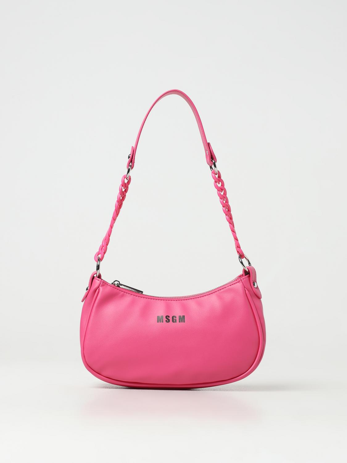 Shop Msgm Bag  Kids Kids Color Fuchsia In 紫红色