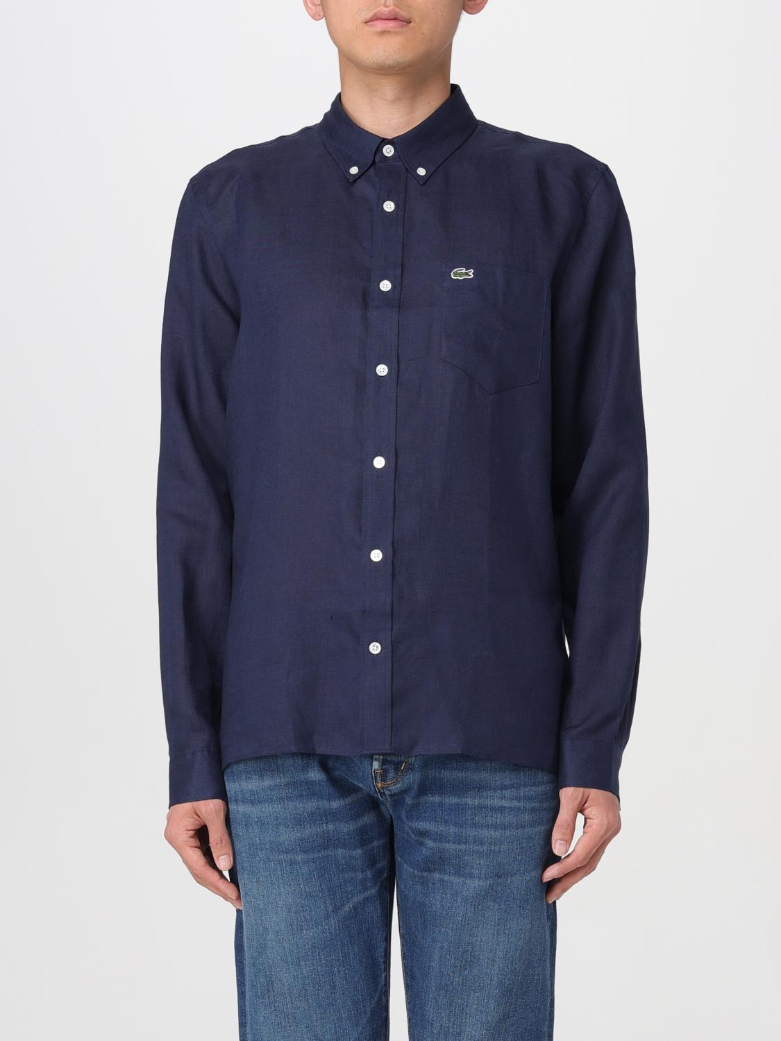 Lacoste Shirt Men Color Navy In 海军蓝