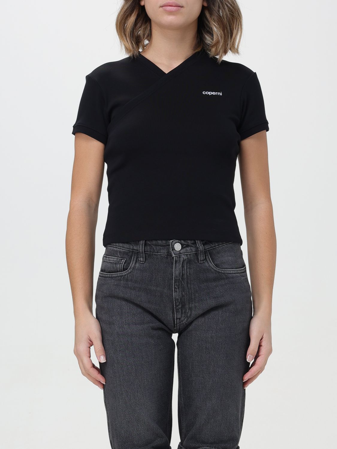 Shop Coperni T-shirt  Woman Color Black