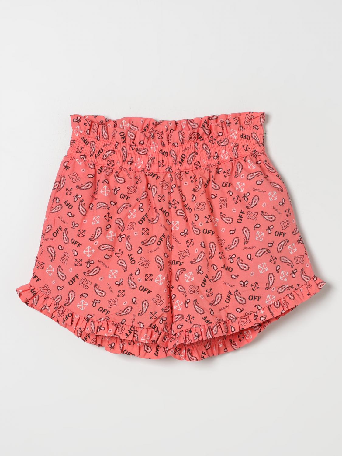 Shop Off-white Short  Kids Kids Color Pink