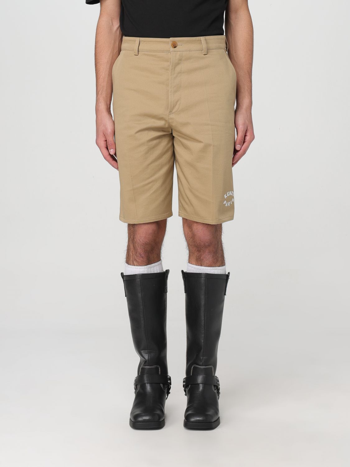 Shop Kenzo Short  Men Color Beige