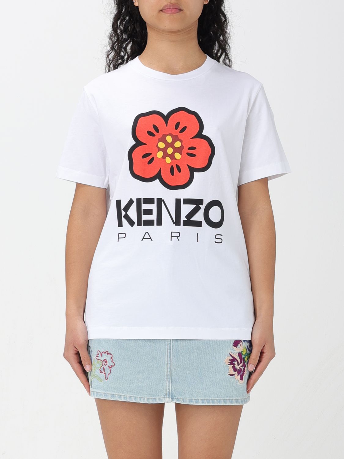 Shop Kenzo T-shirt  Woman Color White