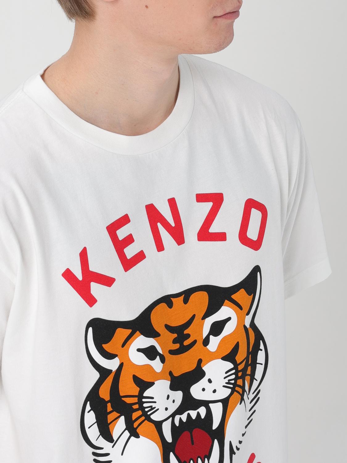 White and red store kenzo t shirt