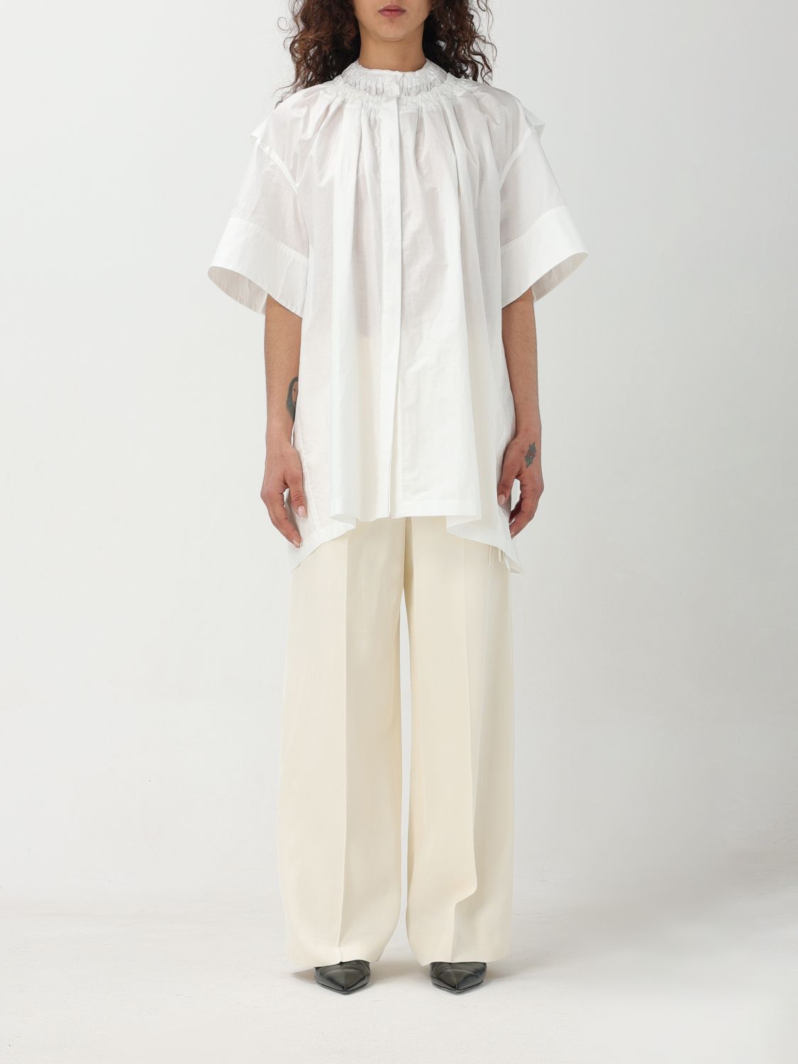 Shop Jil Sander Shirt  Woman Color White