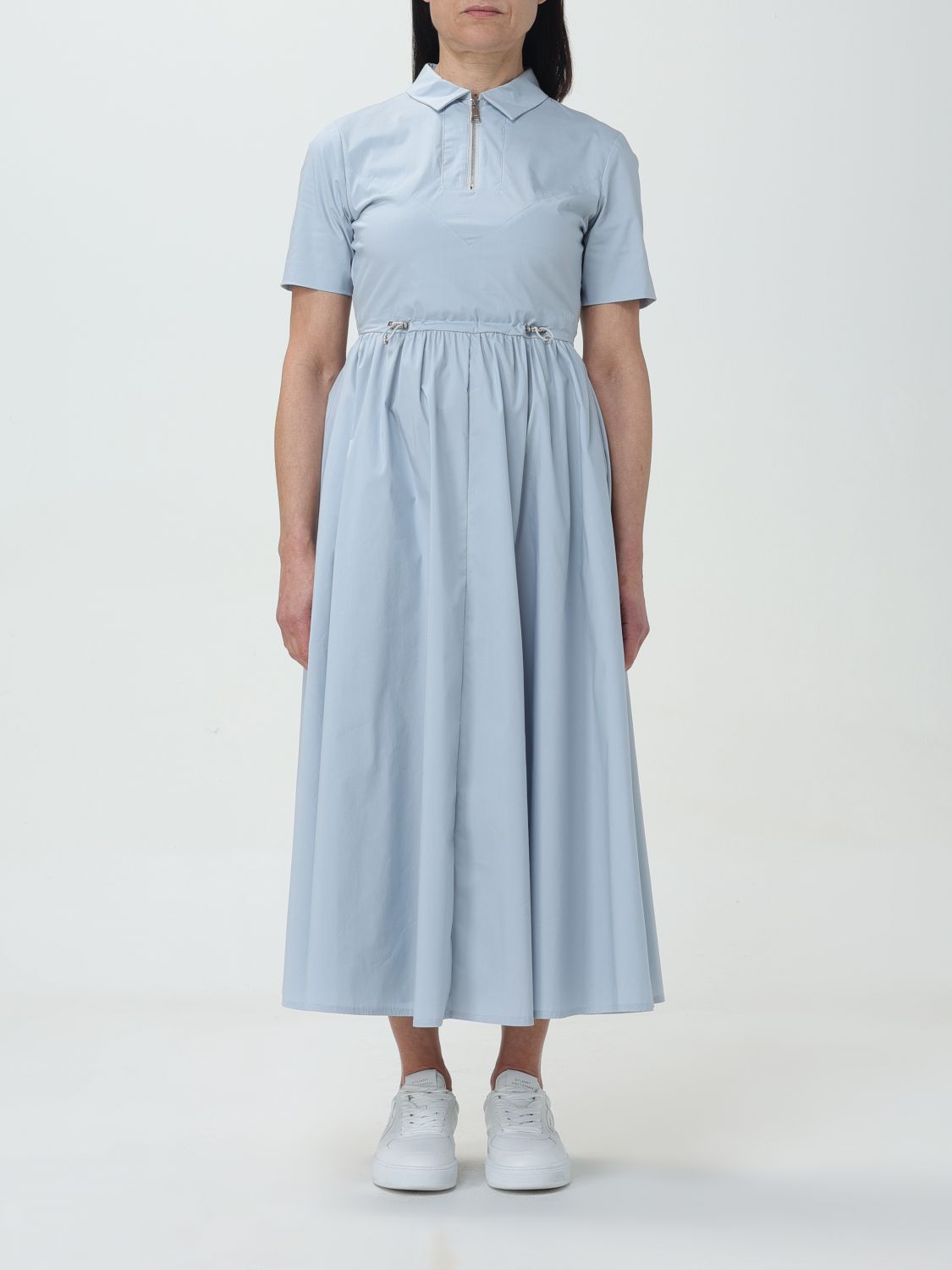 Shop Add Dress  Woman Color Gnawed Blue