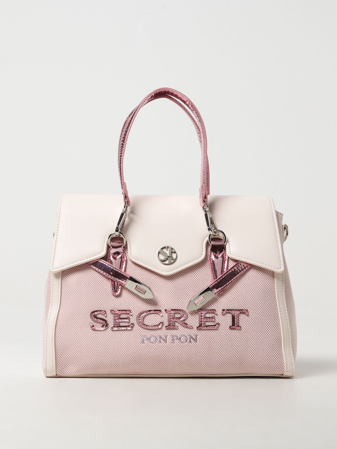 Shop Secret Pon-pon Handbag  Woman Color Pink
