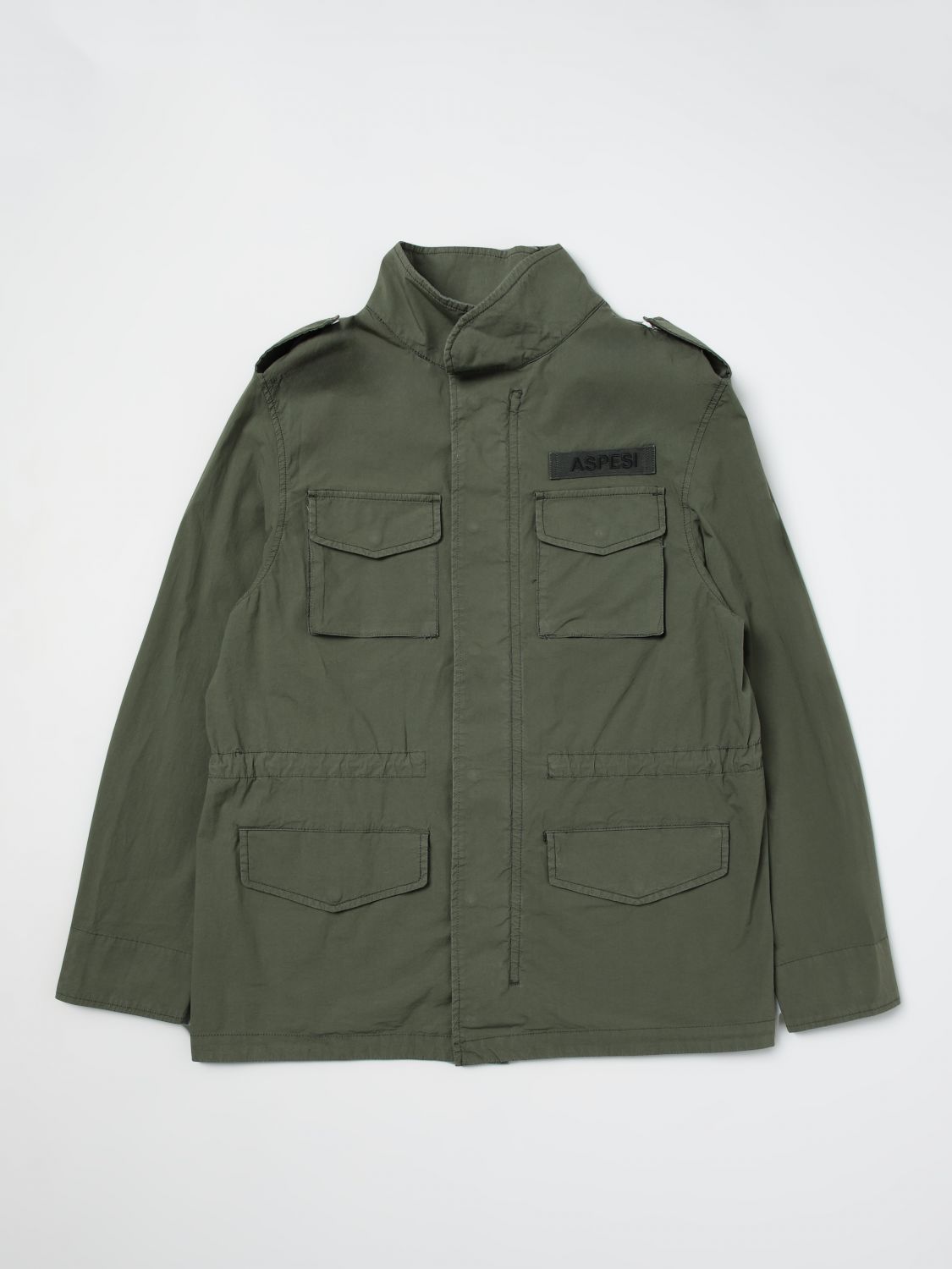 Shop Aspesi Jacket  Kids Color Military