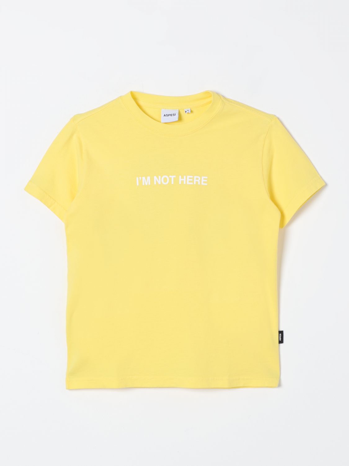 Shop Aspesi T-shirt  Kids Color Yellow