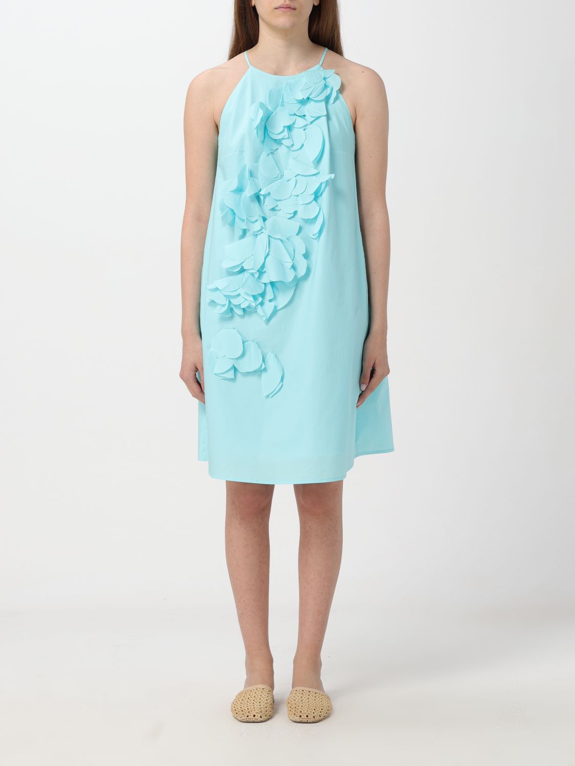 Shop Meimeij Dress  Woman Color Gnawed Blue