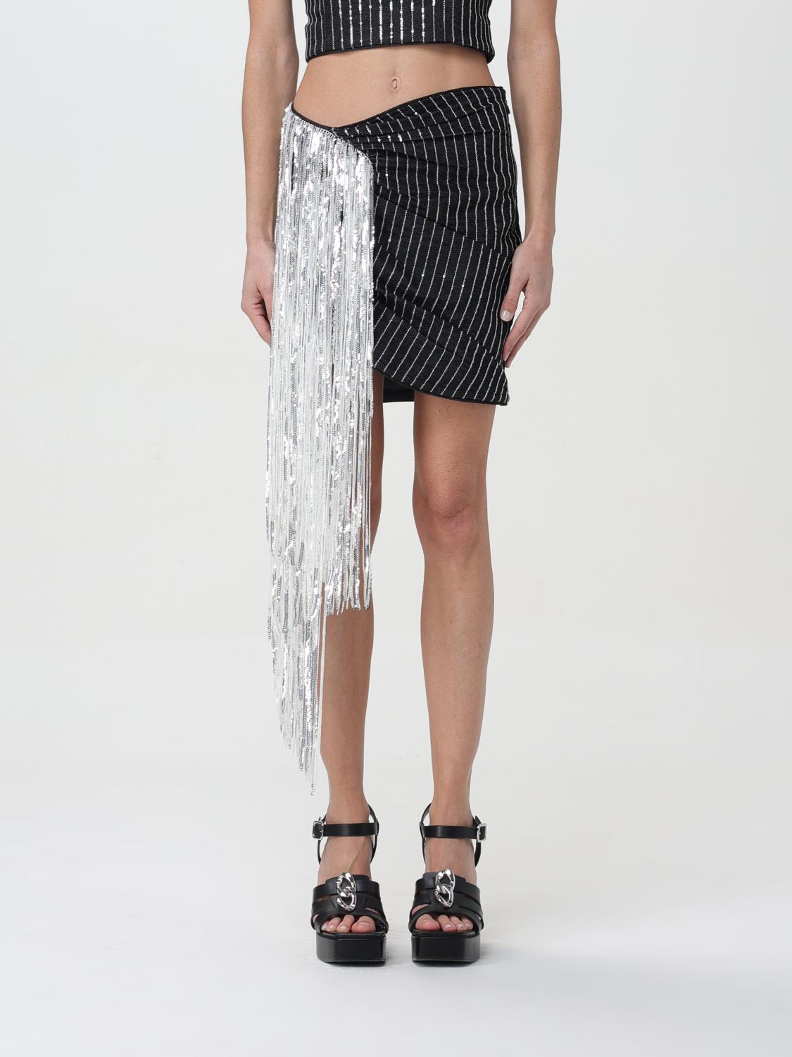 Rotate Birger Christensen Skirt Rotate Made Of Cotton Twill In Black