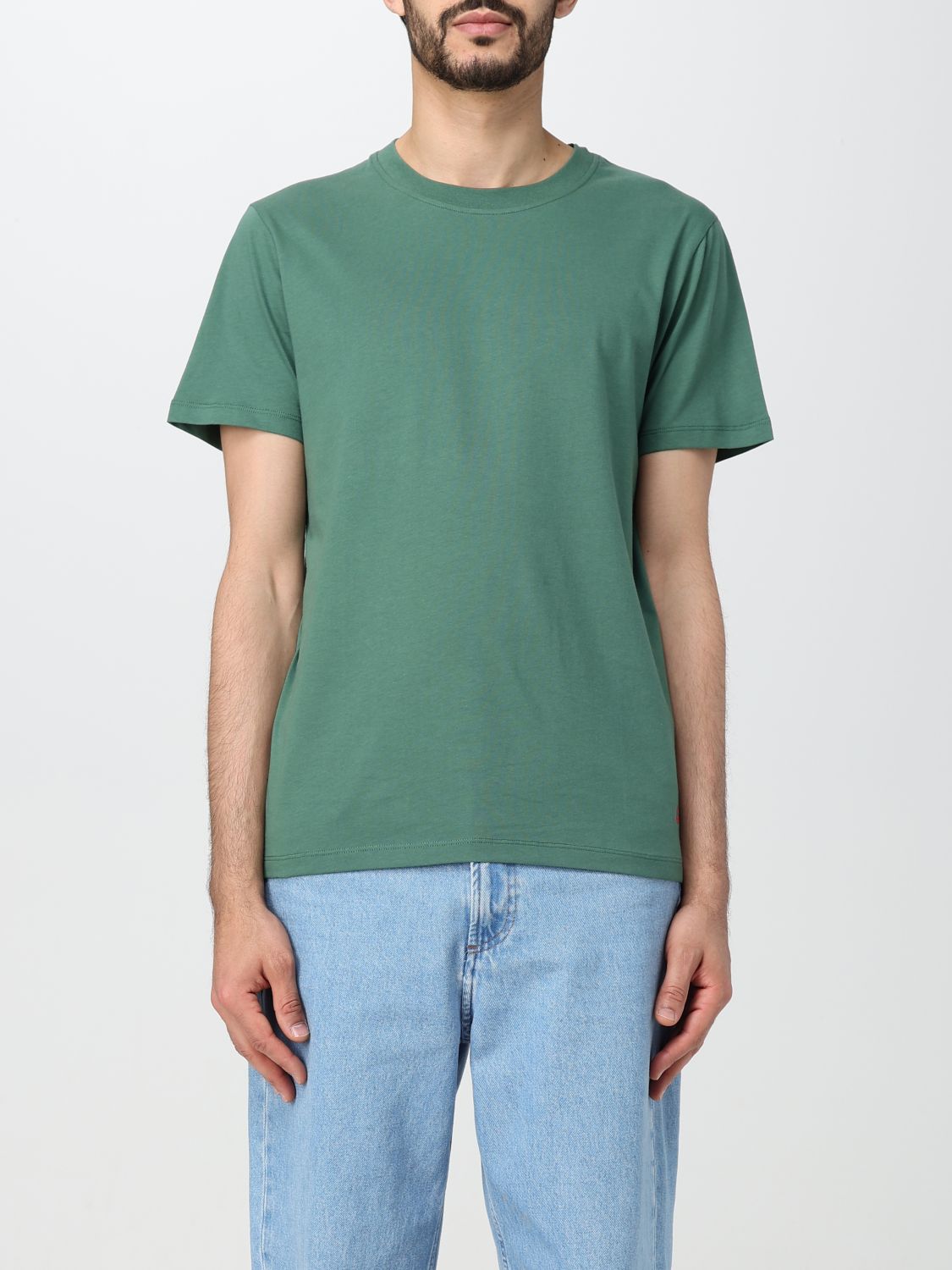 Shop Peuterey T-shirt  Men Color Green